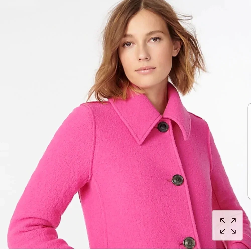 J Crew Lady Coat in Italian Boiled Wool NWT - Picture 4 of 9